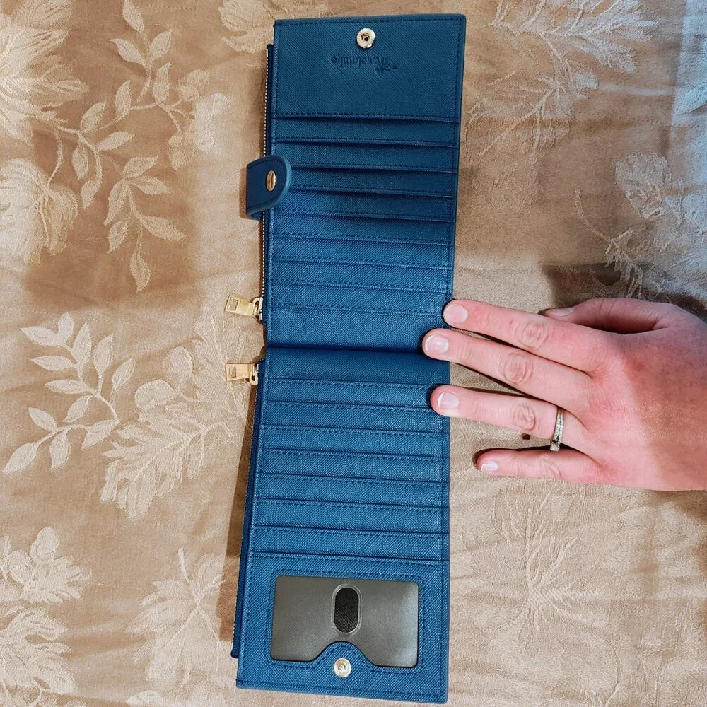 Travelambo Blue Travel Wallet, New Without Tags